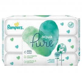 Pampers PROMO Pure Aqua Baby Wipes Μωρομάντηλα 3x48 Τεμάχια