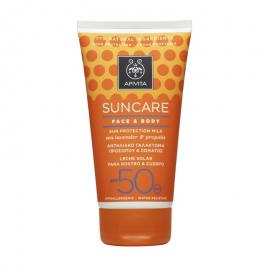 Apivita Suncare Sunbody Cream Face & Body Milk Spf50 με Θαλάσσια Λεβάντα & Πρόπολη 150ml