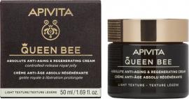 Apivita Queen Bee Κρέμα Απόλυτης Αντιγήρανσης & Αναγέννησης Ελαφριά Υφή 50 ml