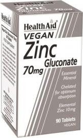 Health Aid Zinc Gluconate 70mg 90tabs 