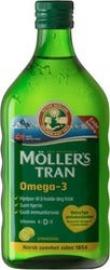 Moller's Cod Liver Oil Lemon - Μουρουνέλαιο Λεμόνι, 250ml