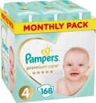 Pampers Premium Care 4 Maxi (9-14 kg) Monthly Pack 168 Πάνες