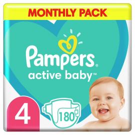 Pampers Active Baby Μέγεθος 4 [9-14kg] 180 Πάνες