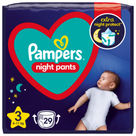 Πάνες Pampers Night Pants Νο3 (6-11kg) 29τεμ