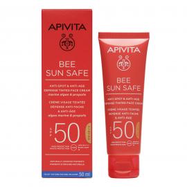 Apivita Bee Sun Safe Anti Spot Anti-Age Tinted Face Cream SPF50 50ml