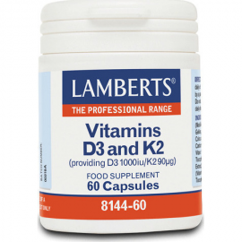 LAMBERTS Vitamin D3 & K2 60tabs