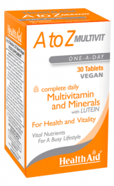 HEALTH AID A to Z Multivit One-A-Day, Πολυβιταμίνη - 30tabs