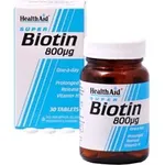 Health Aid Biotin 800UG 30tabs