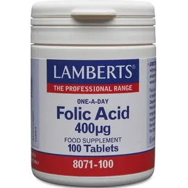 Lamberts Folic Acid 400mcg 100tabs