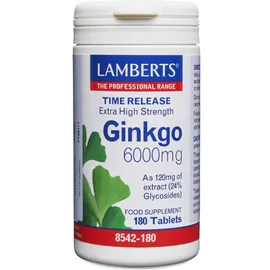 Lamberts Ginkgo Biloba Extract 6000 Mg 180 Tabs