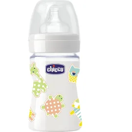 Chicco Nature Glass μπιμπερό με θηλή σιλικόνης