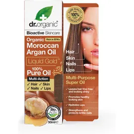 Dr.Organic Moroccan Argan Oil Liquid Gold 100 Pure Oil 50ml