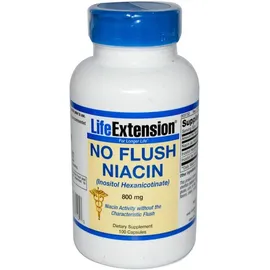 Life Extension No Flush Niacin 800mg 100caps