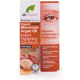 Dr.Organic Organic Moroccan Argan Oil Instant Tightening Eye Serum, 30ml