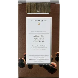 Korres Argan Oil Advanced Colorant 6.1 Ξανθό Σκούρο Σαντρέ 50ml