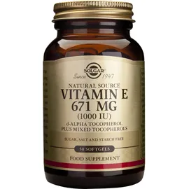 Solgar Vitamin E 1000IU 50Softgels