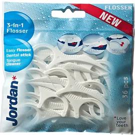 JORDAN 3 in 1 Flosser Οδοντικό Νήμα 36τμχ.