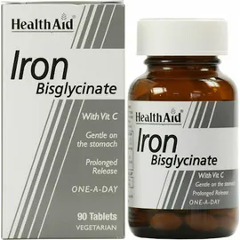 HEALTH AID Health Aid Iron Bisglycinate with Vit C 90tabs