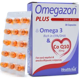 Health Aid Omegazon Plus Omega 3 & Co Q10 30mg 30caps
