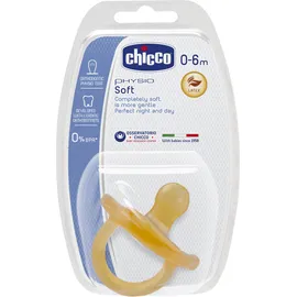 CHICCO PHYSIO SOFT Orthodontic Πιπίλα Καουτσούκ 0-6m 1τμχ.