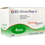 BD Micro Fine Βελόνες Ινσουλίνης Για Πενα 32G 4mm 100pcs