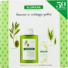 Klorane ΠΑΚΕΤΟ Anti-Age Shampooing d' Olivier Αντιγηραντικό Σαμπουάν με Ελιά Πελοποννήσου 200ml & ΜΑΖΙ με Dry Shampoo with Oat Milk Ξηρό Σαμπουάν με Γαλάκτωμα Βρώμης 50ml