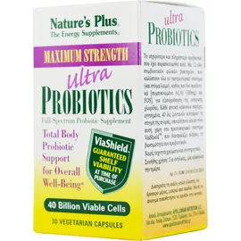 NATURE`S PLUS Ultra Probiotics Maximum Strength 30 Vcaps