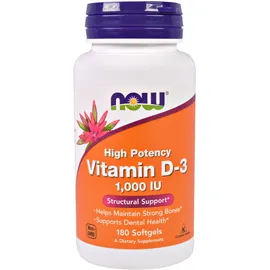 Now Foods Vitamin D3 1.000 IU 180 Softgels