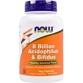 Now Foods 8 Billion Acidophilus & Bifidus 60 Veget.caps