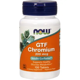 Now Foods GTF Chromium 200mcg Yeast Free 250tabs