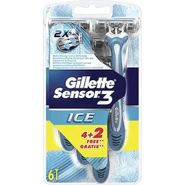GILLETTE Sensor 3 Ice 6τμχ (4+2 Δώρο)