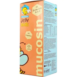 Eladiet Jelly Kids Mucosin Συμπλήρωμα Διατροφής με Βασιλικό Πολτό, Βρώσιμα Φυτικά Εκχυλίσματα και Βιταμίνες Χωρίς Γλουτένη 250ml