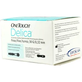 ONE TOUCH DELICA 50 LANCETS 30G 0,32MM
