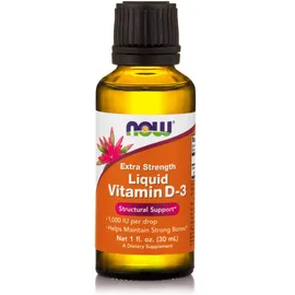 Now Foods Liquid Vitamin D-3 Extra Strength 1,000 IU 30ml