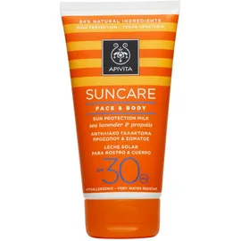 Apivita Suncare Sunbody Cream Face & Body Milk Spf30 με Θαλάσσια Λεβάντα & Πρόπολη 150ml