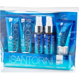 InterMed Luxurious Santorini Kit, Face Cream SPF50 40ml + Tanning Oil SPF6 50ml + Hydrating Antioxidant Mist Face & Body 50ml + After Sun Cooling Gel 75ml + Sunscreen Cream SPF30 75ml