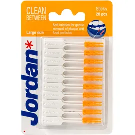 Jordan Clean Between Sticks Orange Μεσοδόντια Βουρτσάκια Large 20τμχ
