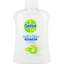 Dettol Soft on Skin Hard on Dirt Liquid Ανταλλακτικό Αντιβακτηριδιακό Υγρό Κρεμοσάπουνο με Aloe Vera and Vitamin E 250ml