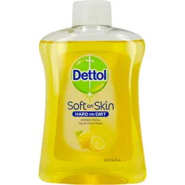 Dettol Soft on Skin Hard on Dirt Liquid Ανταλλακτικό Αντιβακτηριδιακό Υγρό Κρεμοσάπουνο με Λεμόνι 250ml