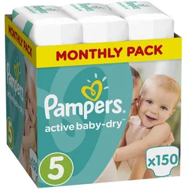 Pampers Active Baby-Dry Νο.5 (11-23Kg) 150 Πάνες
