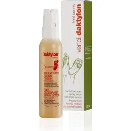 Vencil Daktylon Foot Deodorant Spray Lotion With Triple Action (Αποσμητική Λοσιόν Ποδιών) 100ml