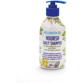 Helenvita Nourish Daily Shampoo, With Wheat Protein, Aloe Extract, Honey Extract, Cotton Seed Extract, Panthenol 300ml