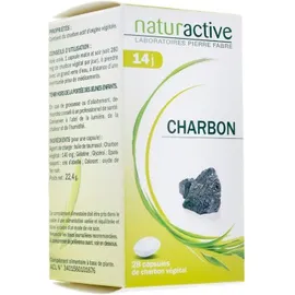 NATURACTIVE Ενεργός Φυτικός Άνθρακας 140mg 28caps