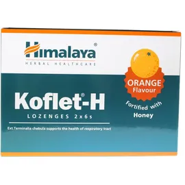 Himalaya Koflet-H Lozenges 2X6 Παστίλιες με Γεύση Πορτοκάλι 12τμχ