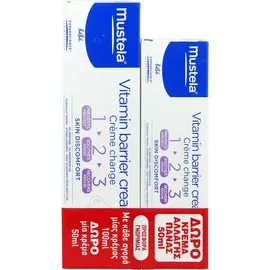 Mustela Vitamin Barrier Κρέμα 100ml & 50ml Δώρο