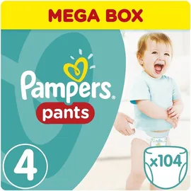 PAMPERS Mega Pants No.4 (9-15Kg) 104 Πάνες