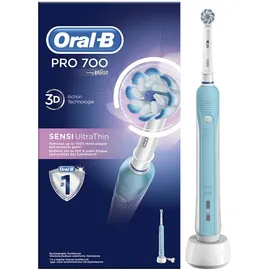 Oral-B PRO 700 Sensi Ultra Thin Επαναφορτιζόμενη Ηλεκτρική Οδοντόβουρτσα 1τμχ