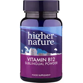 Higher Nature B12 Vitamin 200mcg Sublingual Powder 30gr