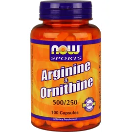 Now Sports Arginine & Ornithine 500/250mg 100caps