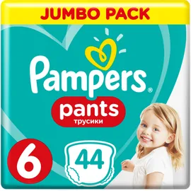 Pampers Jumbo Pack Pants No 6 Extra Large (15kg+) 44τμχ